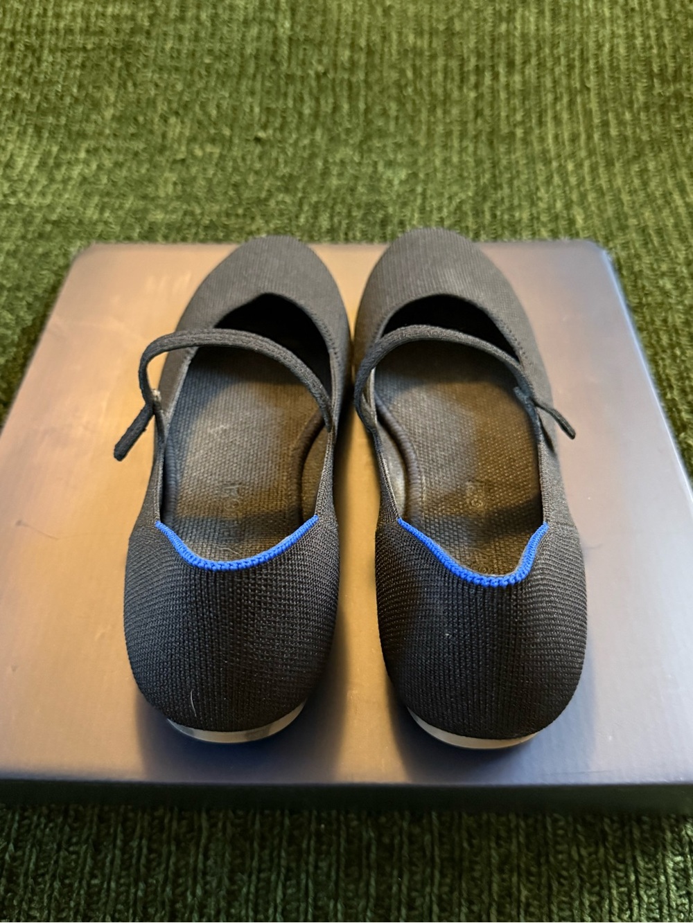 Rothy's Black Knit Mary Jane Flats with Strap - Picture 2 of 5